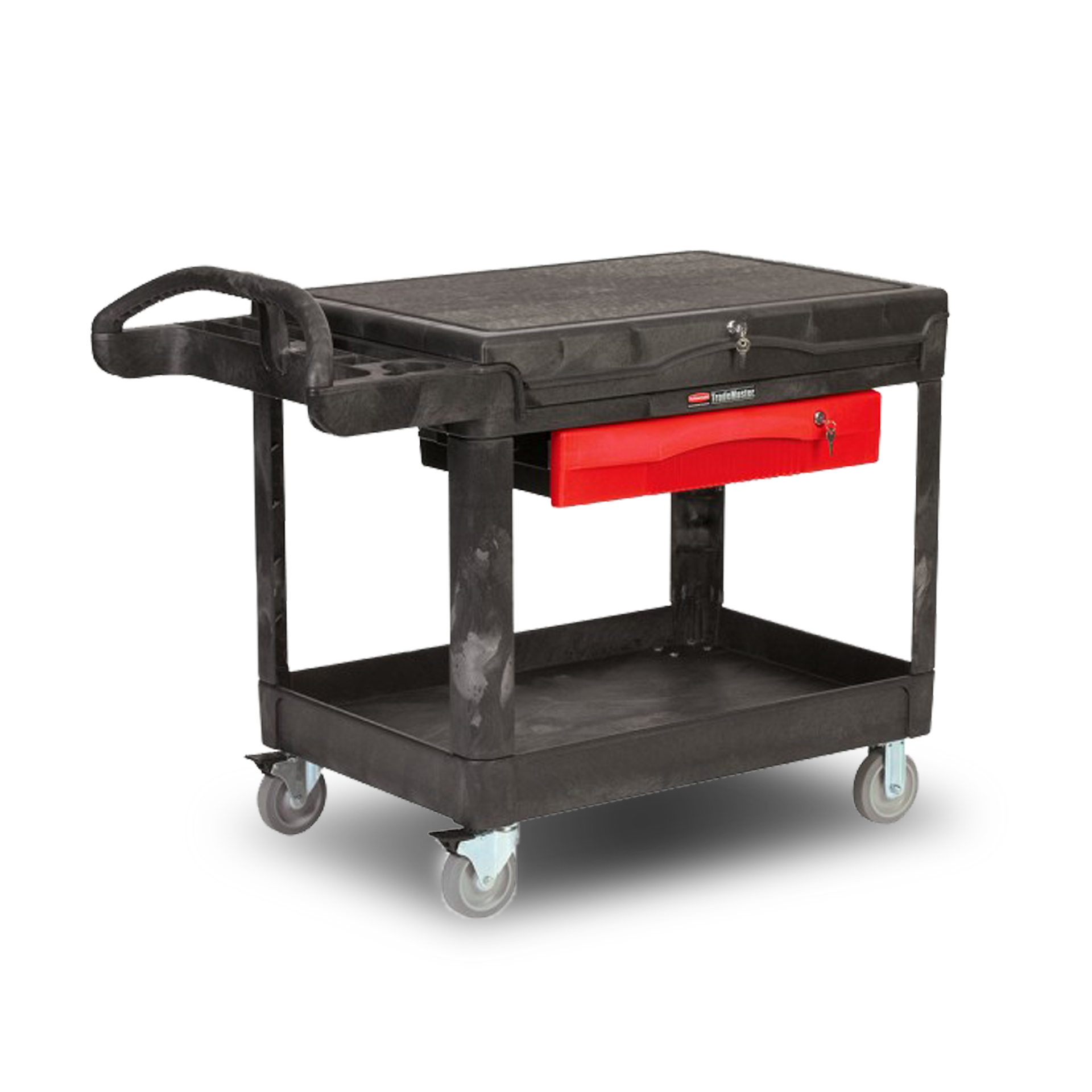 รถเข็นเครื่องมือช่าง TradeMaster® Professional Contractors Cart สีดำ