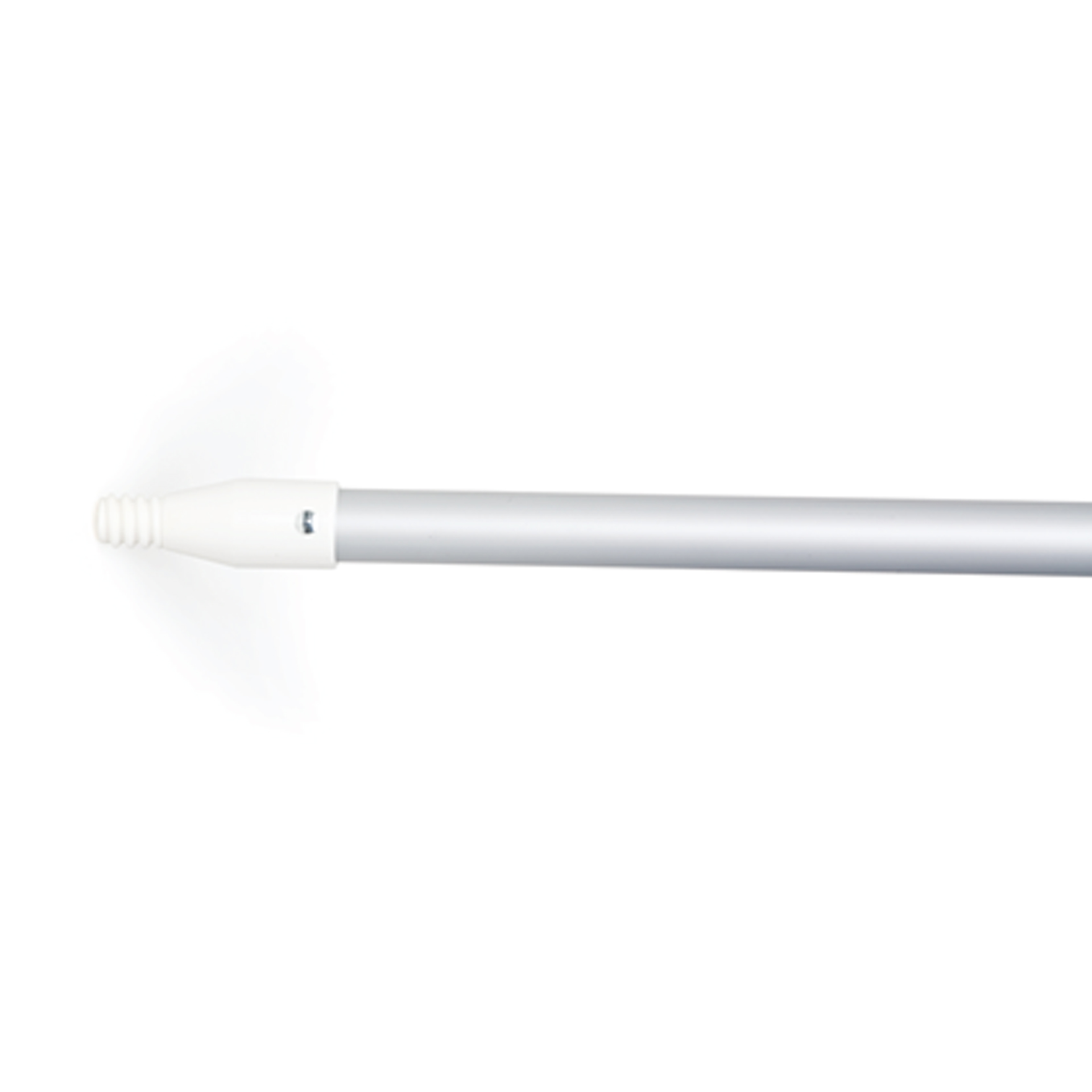 ALUMINUM HANDLE,THREADED PLASTIC TIP,VINYL GRIP-GRAY