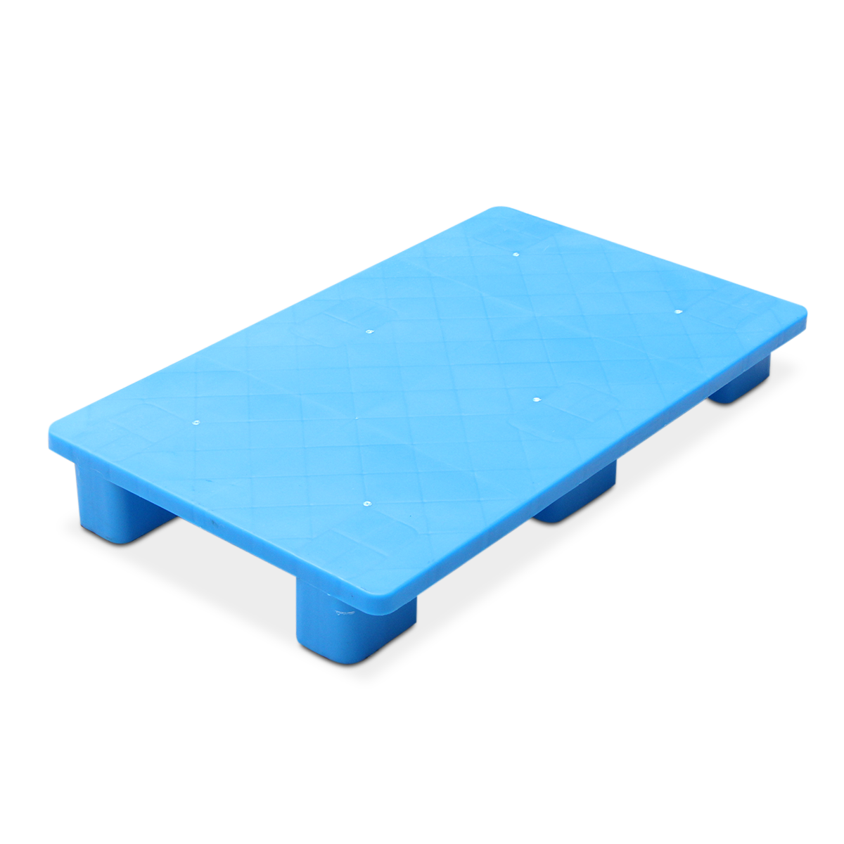 พาเลทพลาสติก COMBI WARE ขนาดกลาง แบบหน้าเรียบ รับน้ำหนักสูงสุด 800 kg. สีฟ้า