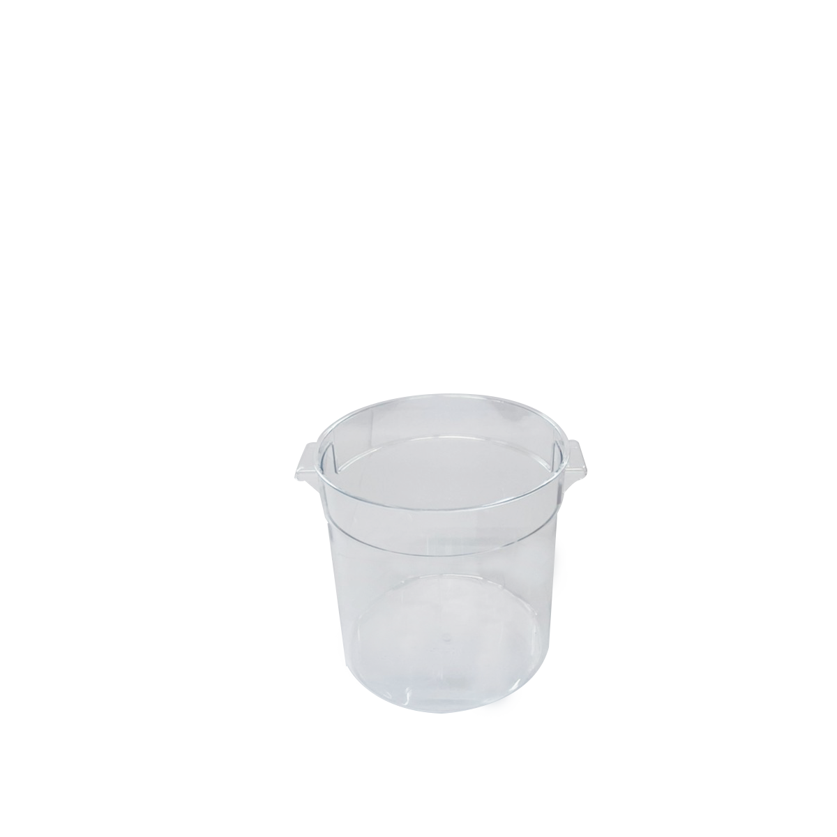 กล่องใส่วัตถุดิบ แบบใส ทรงกระบอก 2 ลิตร ไม่รวมฝา