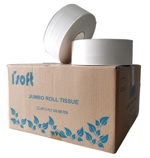 กระดาษเช็ดมือ Isoft Interfold Roll Toilet Tissue 2 ชั้น 8.5CMx300M