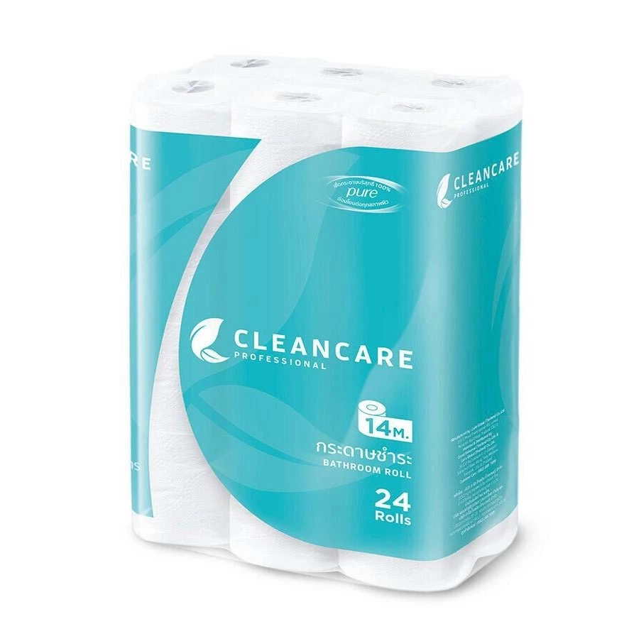 Cleancare กระดาษชำระทิชชู่ ม้วนเล็ก 144ม้วน/6แพ็ค ยกลัง