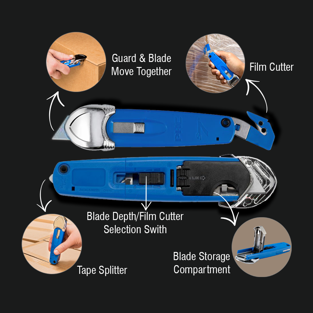 คัตเตอร์นิรภัยอเนกประสงค์ S7 3-in-1 Premium Safety Cutter